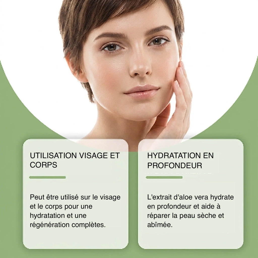 Extrait d'Aloe Vera en gel avant le soin